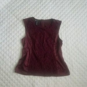 BUNDLE ONLY Silk and Lace work shirt